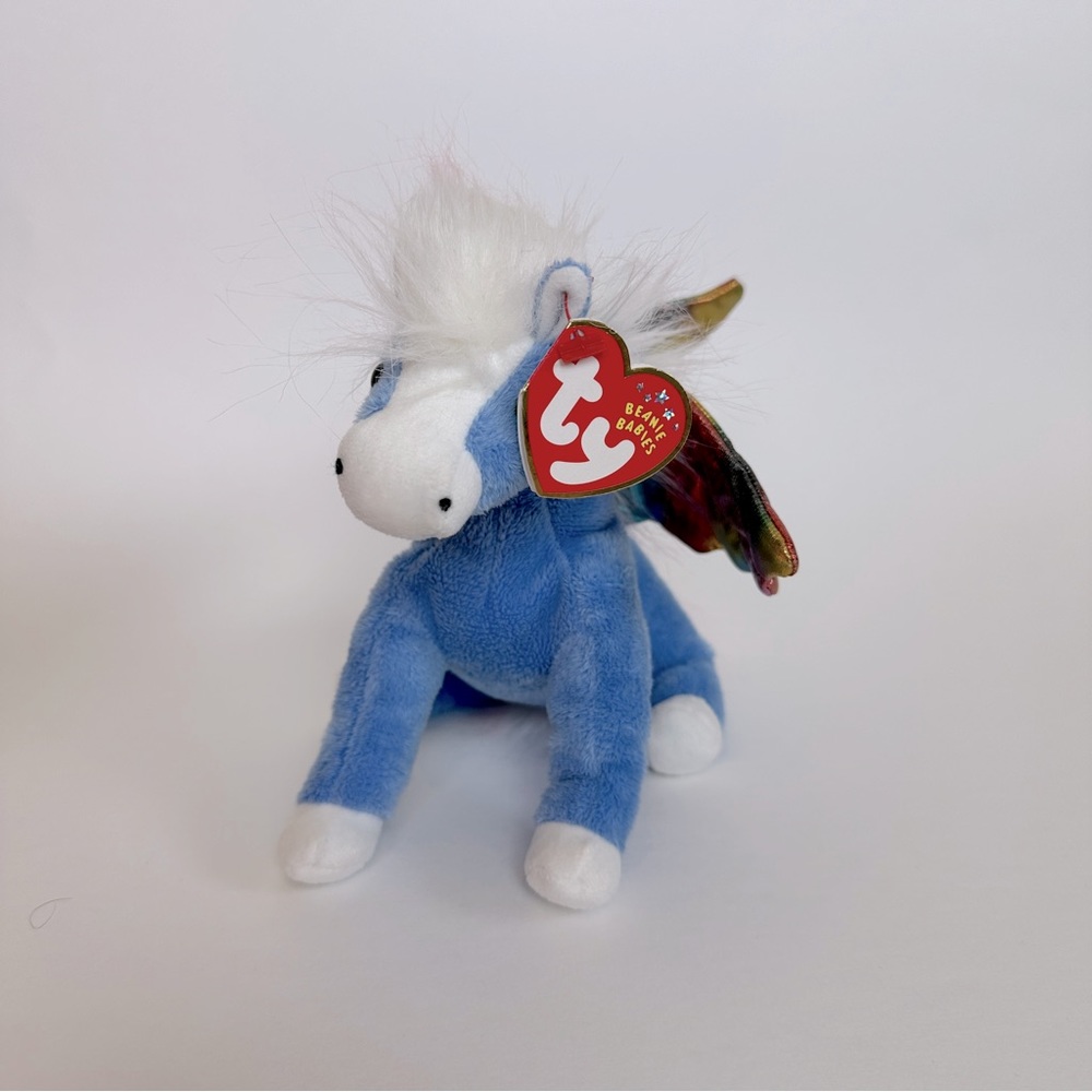 PEGASUS Beanie Babies TY Toy Horse Wings 2002